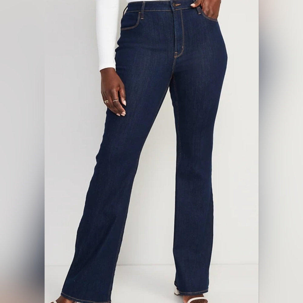 Old Navy Dark Wash Mid-Rise Bootcut Denim Jeans Women's Size 8 Regular VGUC